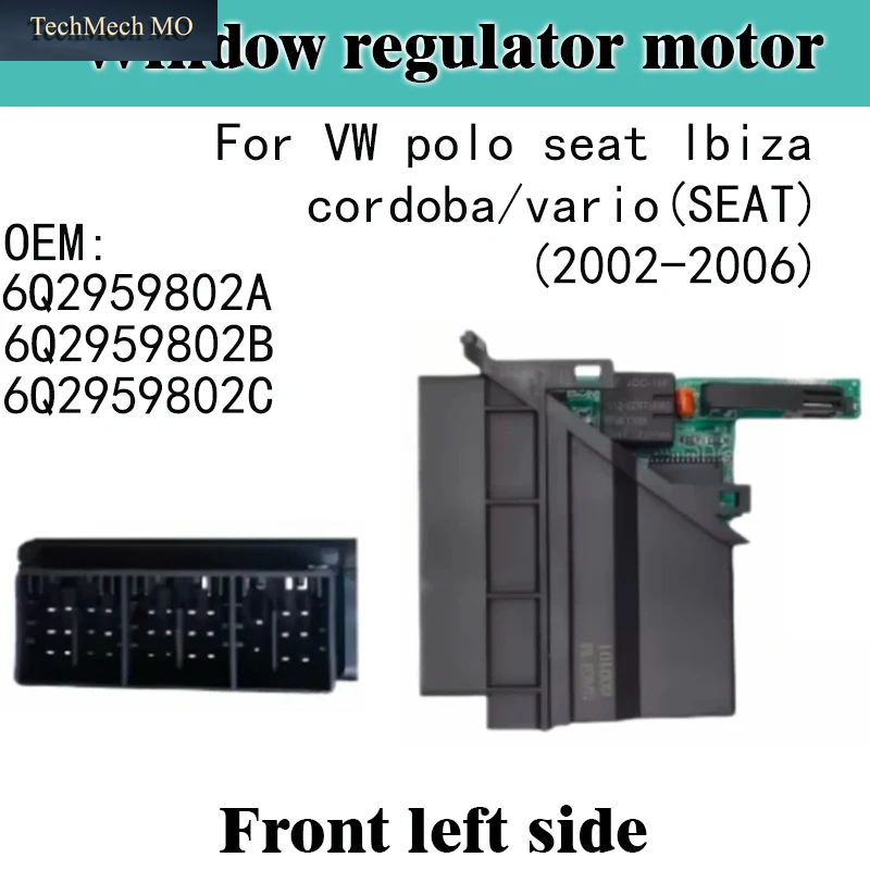 Fensterhebermotor & Modul Für SEAT Ibiza Cordoba/Vario VW POLO OE 6Q2959802A 6Q2959801A 6Q2959802C 6Q2959801C 6Q2959802B 6Q2959