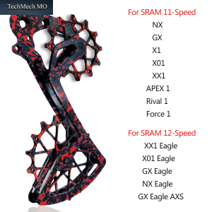 Fahrrad-Zubehör: 12T+16T Riemenscheiben Für SRAM MTB Schaltwerk 11/12-Fach NX GX X1 X01 XX1 APEX 1 Rival 1 Force 1