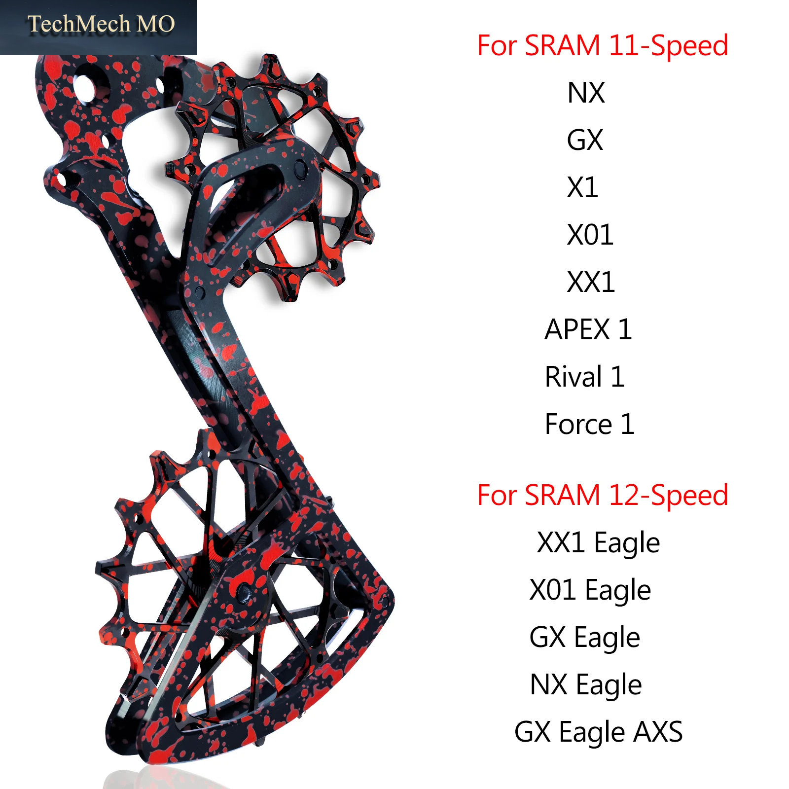Fahrrad-Zubehör: 12T+16T Riemenscheiben Für SRAM MTB Schaltwerk 11/12-Fach NX GX X1 X01 XX1 APEX 1 Rival 1 Force 1