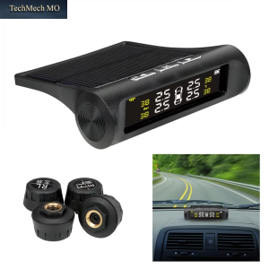TPMS Solar-Reifendrucksensor, Auto-Reifendruckkontrollsystem Mit 4-Rad-Internen Und Externen Sensoren, TMPS