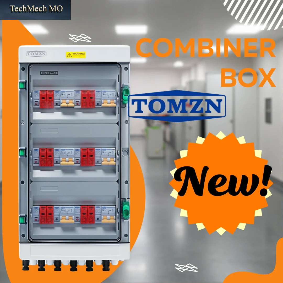 TOMZN Offizieller 6-Saiten Pv-Combiner-Box 36-Wege 6 Eingänge 6 Ausgänge 600V 16-63A IP65 Ha-Serie Photovoltaik Mit Sicherung MCB SPD