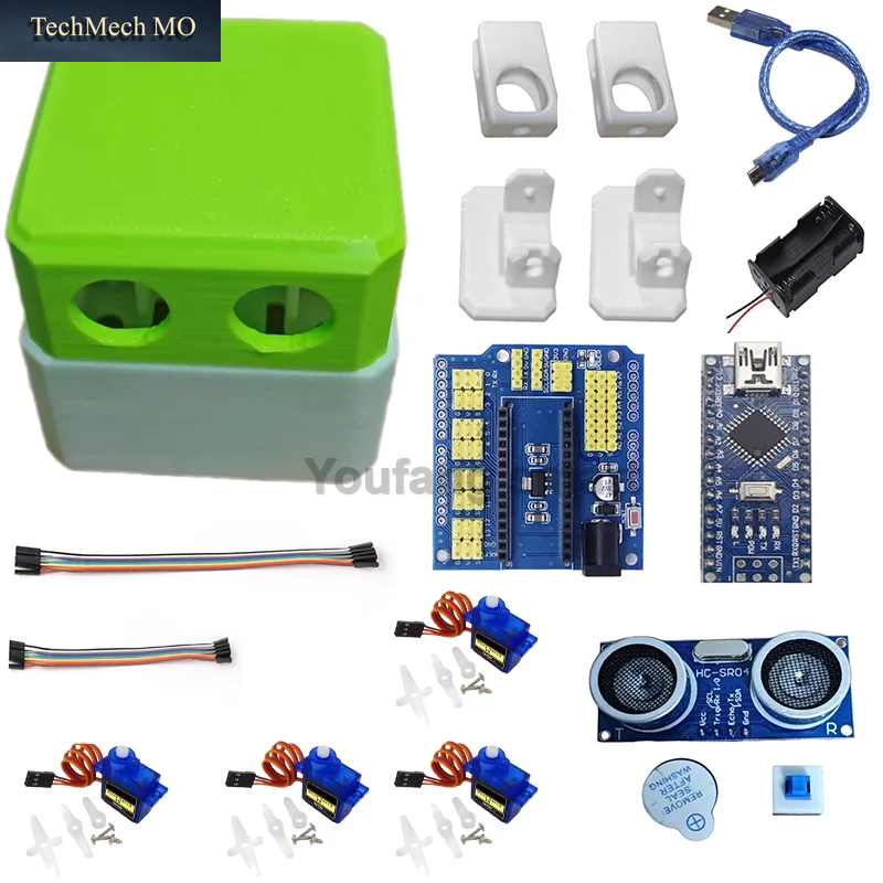 SG90 3D Für OTTO Hindernisvermeidung Menschheit Playmate Builder DIY Kit Für Arduino Roboter Open Source Für NANO Programmierbarer Roboter