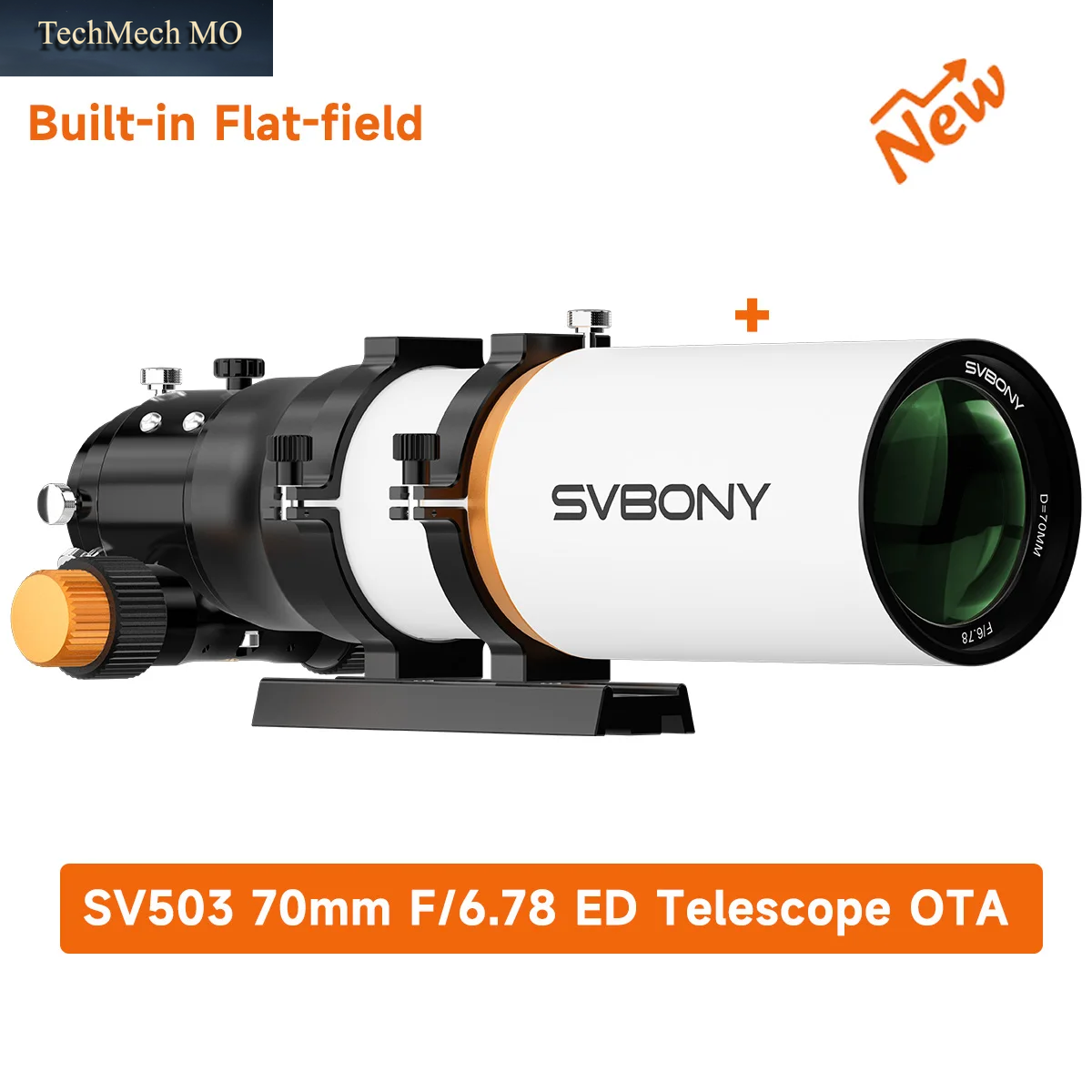 Svbony SV503 Astro-Teleskop 70/80/102ED Achromatischer Refraktor Mit Extra Niedriger Dispersion OTA Für Außergewöhnliche Sicht Und Astrofotografie
