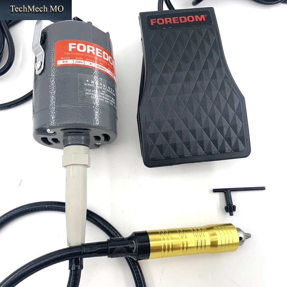 6Mm Foredom SR Flexwellen-Schleifmaschine Mit Hängemotor, Polier- Und Schleifwerkzeug-Set