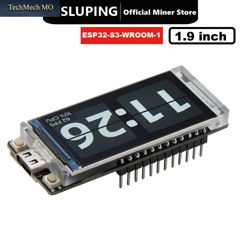 ESP32-S3-WROOM-1 1,9 Zoll ST7789 Lcd-Display TTGO Entwicklungsboard Mit Vorverdrahteten Anschlusspins