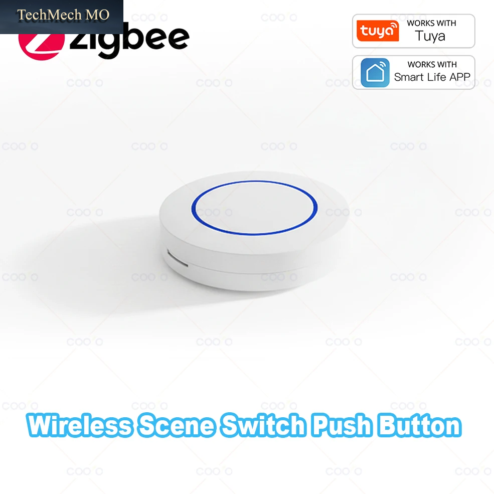 Tuya Zigbee Wireless Push Button Smart Scene Switch Controller Automatisierung Szenario Linkage Mit Tuya-Geräten Benötigen Sie Ein Zigbee Gateway