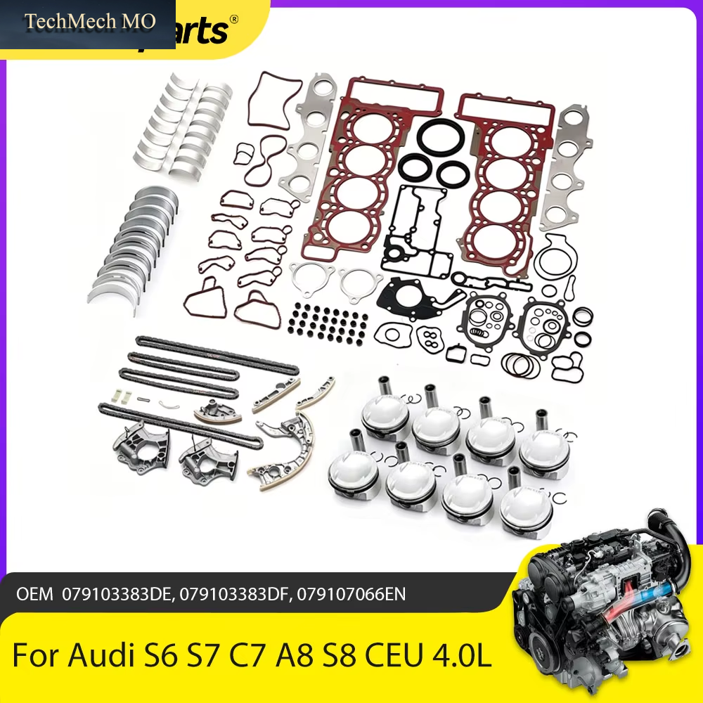 Motorteile Kolbenkopfdichtungssatz Steuerkettensatz Passend Für 4.0 L T CEU CGT CTG Für Audi S6 S7 A8 S8 RS6 RS7 D4 4H 4.0L TFSI V8 Benzin