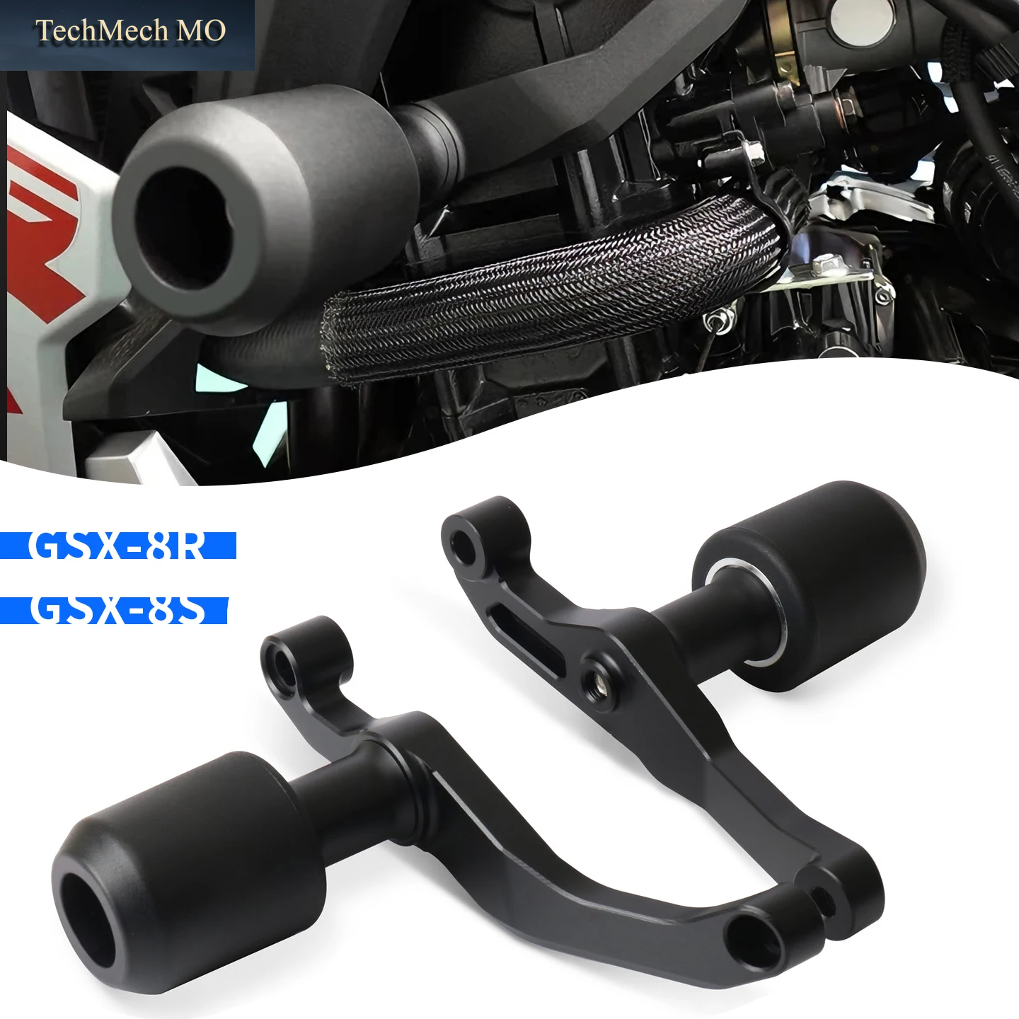 Für Suzuki GSX-8R GSX-8S GSX-8 GSX8R 2023-2026 Motorrad Absturzsicherung Rahmen Slider Verkleidung Schutz Crash Pad Schutz