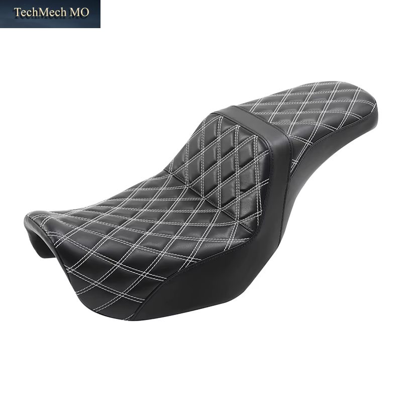 Motorcycle Driver Passenger Seat for Harley Dyna Super Glide 2006-2010 Fat Bob 2008-2017