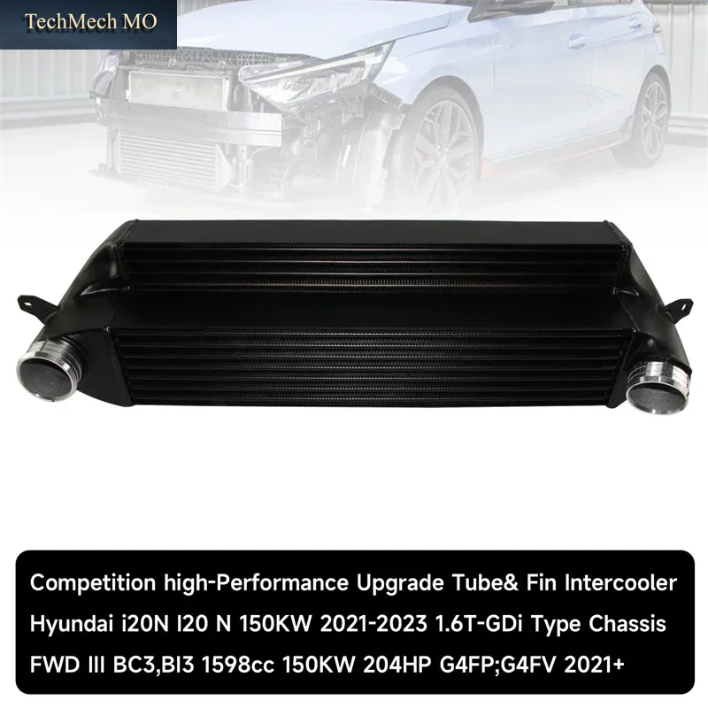 Hochleistungs-Wettbewerbs-Ladeluftkühler-Upgrade-Röhre Und -Finne Für Hyundai I20N 1.6T-Gdi-Typ-Chassis FWD 150 Kw/204 PS Ab 2021