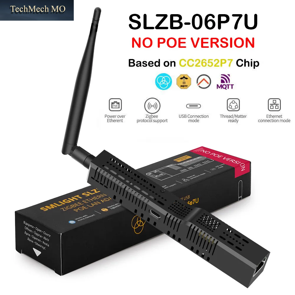 SMLIGHT SLZB-06/M/P7 Zigbee 3.0 Zu Ethernet-, USB- Und Wlan-Gateway-Koordinator Mit Poe, Kompatibel Mit Zigbee2Mqtt, Home Assistant, ZHA