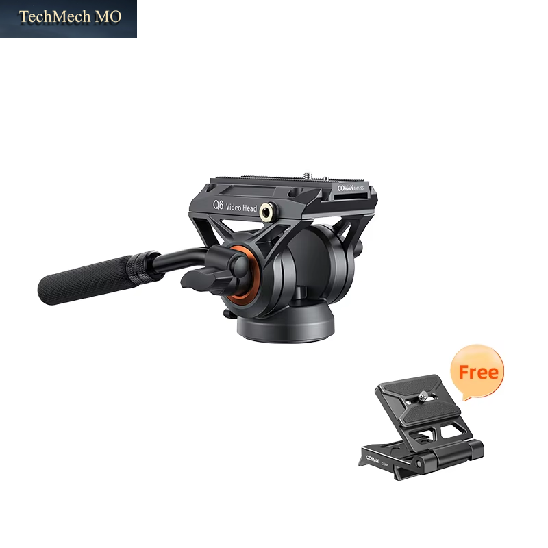 COMAN Q6 Video-Fluidkopf Stativkopf Kamerakopf Für DJI RS Manfrotto Panoramakopf Schwenk-Neige-Kopf Für Stativ Dslr-Kamera