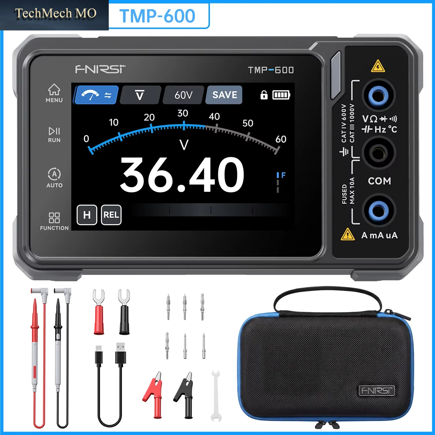 FNIRSI TMP-610S 3-In-1 Digital-Multimeter Oszilloskop Signalgenerator 60000 Counts 10Mhz 50Ms/S Kfz-Diagnosegerät