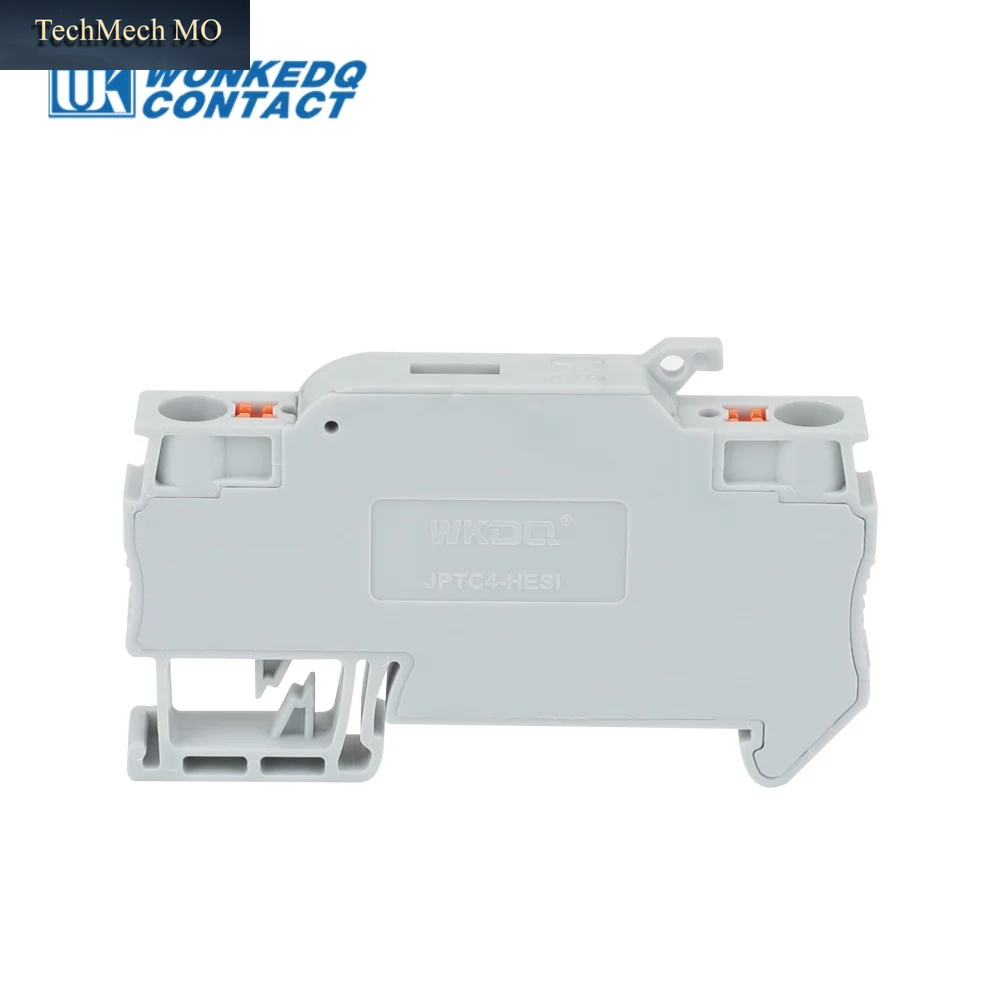 10 Stück Sicherungsanschlussklemmen PTC4-HESI Mit Trennhebel, Push-In-Steckverbinder Für Din-Schienenmontage, Mit 5X20Mm 0,5A-10A Sicherungen PTC 4-HESI