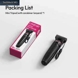 MT99 Mini Magnetic Tripod for DJI Action 6 Nano Action Camera 3 Section Selfie Stick 143° Adjustable for Vlog Live-Stream