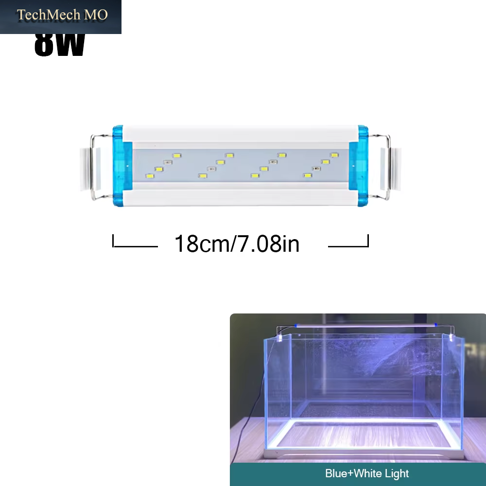 18 ~ 70CM Super Helle Lampe LED Aquarium Licht Für Wasserpflanze Aquarium Erweiterbar Clip Lampe 90 ~ 260V