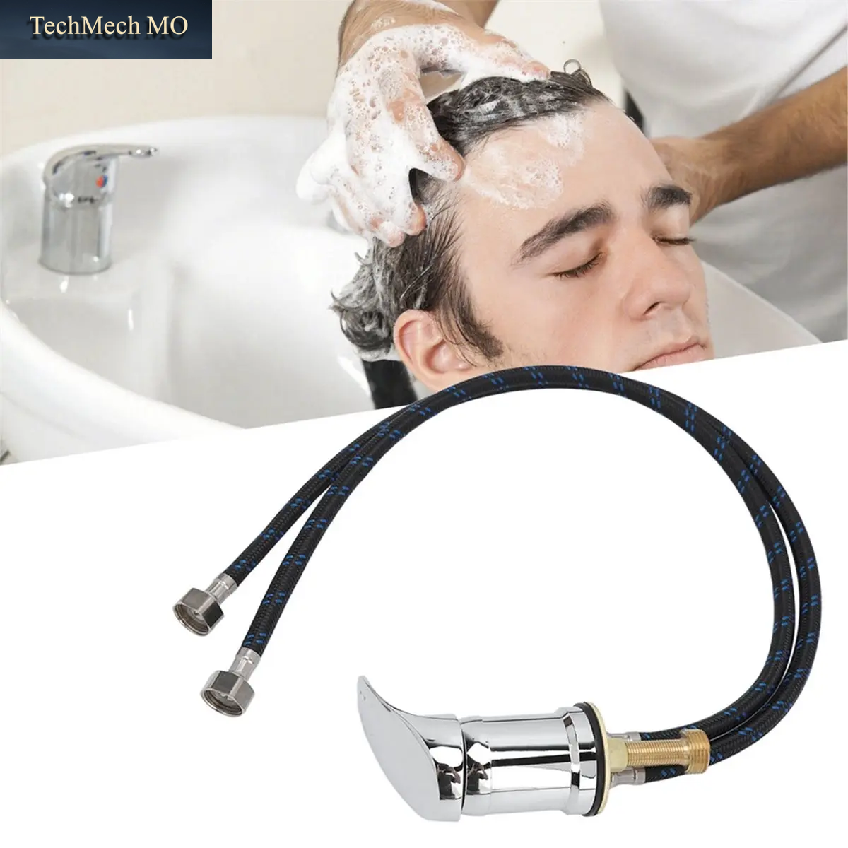 (A02R) Salon-Shampoo-Waschbeckenarmatur Mit Mischventil, Professioneller Shampoo-Schlauchhahn Für Shampoo-Liegen Und Shampoo-Was