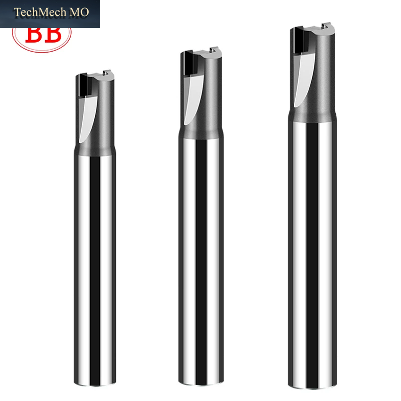 BB PCD Diamant Fräser Carbon Fiber Fiberglas Bakelit Bearbeitung Werkzeug CNC Hartmetall Gravur Bit Polykristalline Schaftfräser