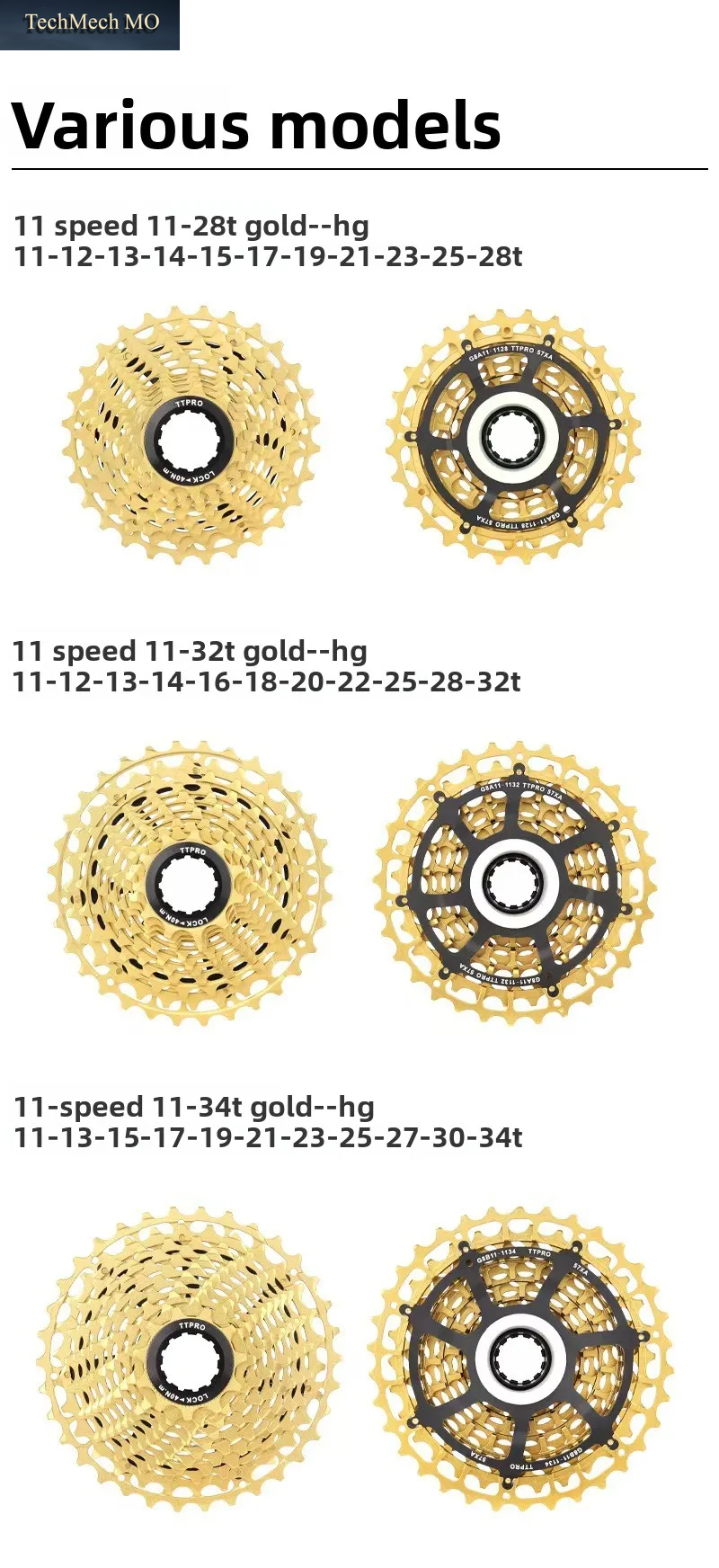 Rennrad/Mountainbike CNC Ultra-Dünne Integrierte 11-Gang-Kassette 28T/32T/34T/36T/40T/42T
