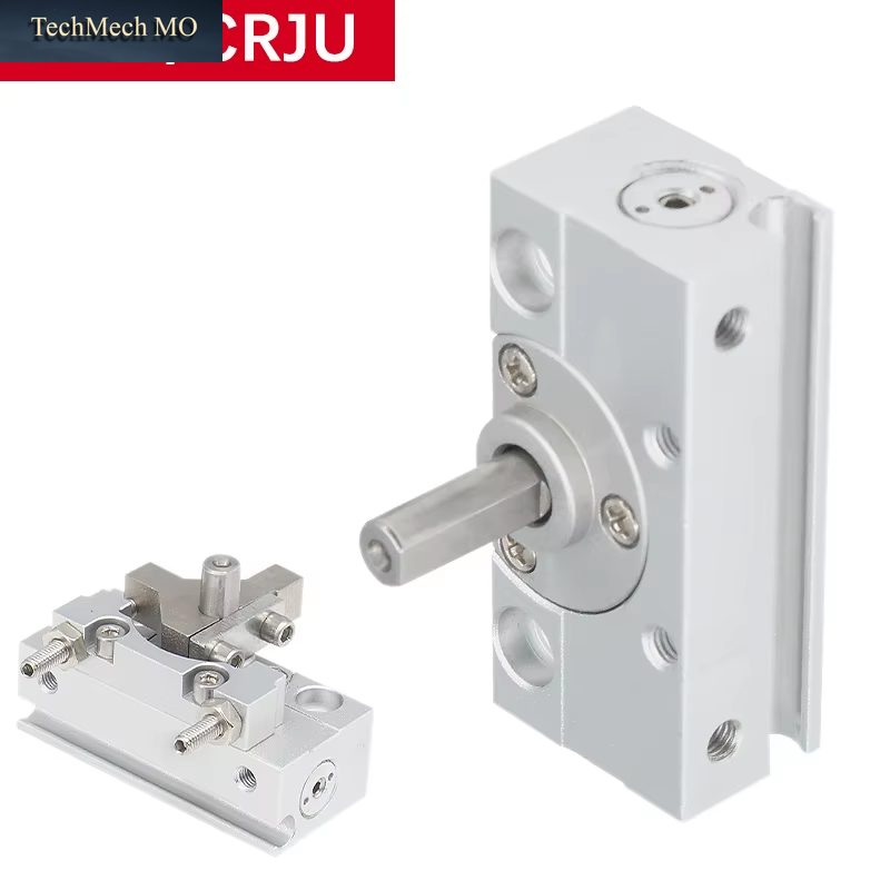 Pneumatic Cylinder CRJB/CRJU Series Free Installation Swing Rotary Cylinder Miniature Rack and Pinion CRJB/CRJU05/1-90/180E