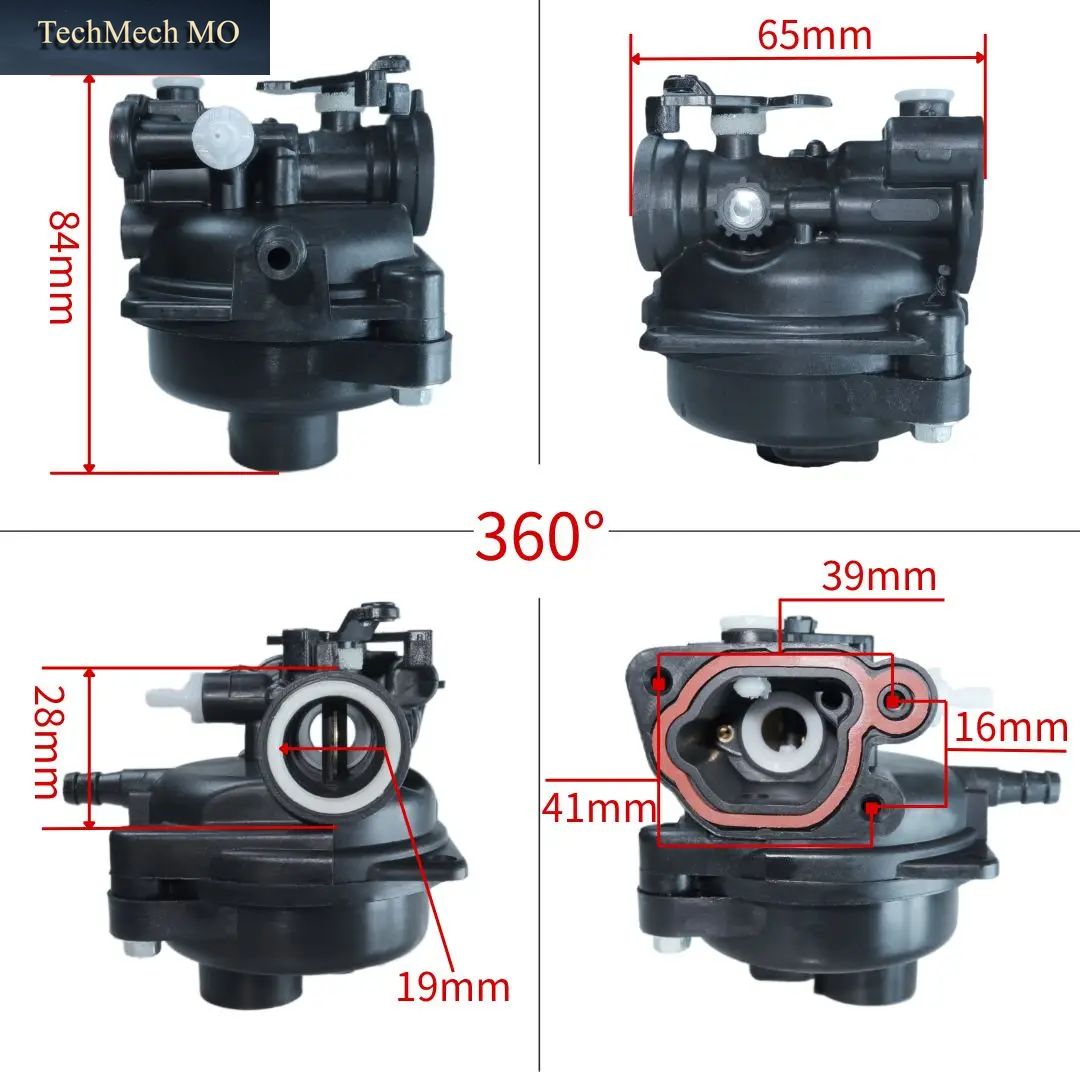 591979 Für Briggs & Stratton 799583 593261 595656 591160 300E 450E 500E 550EX 125Cc 140Ccc 4,5HP Rasenmähermotor Vergaser