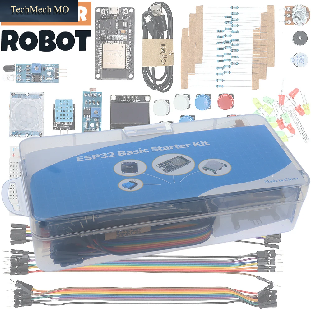 Basic Starter Kit Für ESP32 ESP-32S WIFI Development Board Project Learning Kit Mit Tutorials ESP32 Kit Mit Box