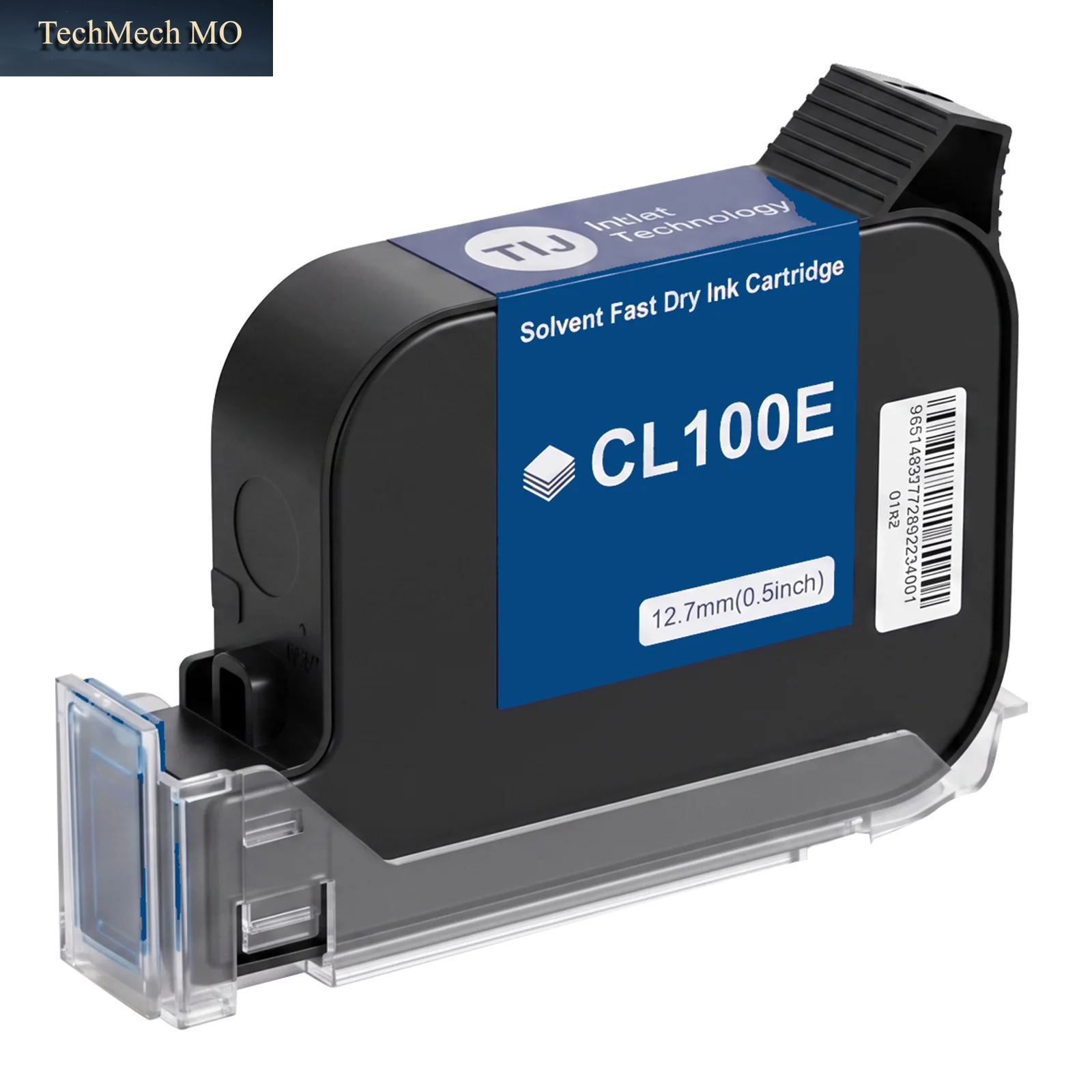 Cenliro CL100E 12,7Mm Schnelltrocknende Lösungsmittel-Tintenpatrone Wasserfest Hohe Haftung Für Handgehaltene Mini Online Tintenstrahldrucker 1/2/5 Stück