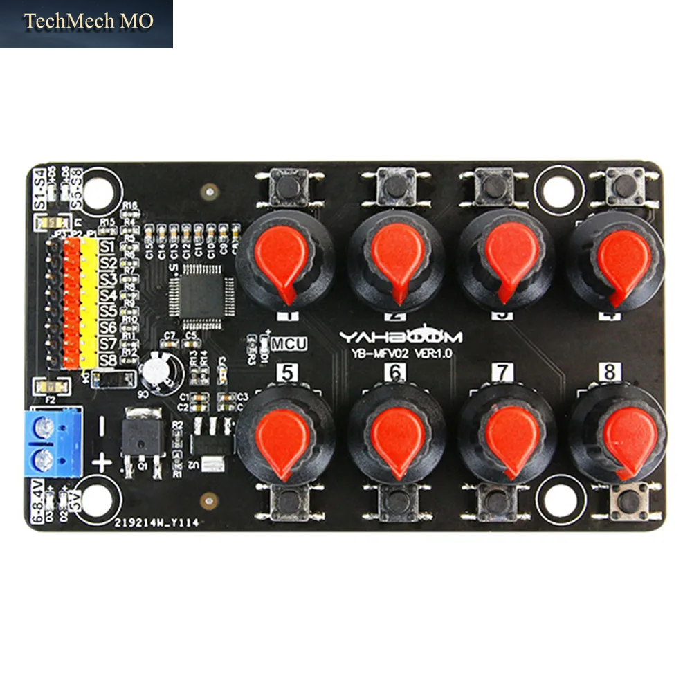 8-Kanal-Servo-Controller-Modul Debugging-Board-Tester Mit Drehknopf Und Überstromschutz Für Lenkgetriebe Und Roboterarm