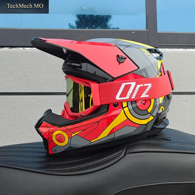 Orzs Neuer Motorrad-Offroad-Helm, Rallye-Helm Und Downhill-Helm Für Mountainbikes