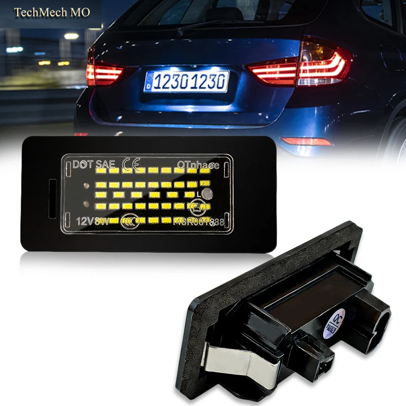 2X Weiße LED Auto Kennzeichen Glühbirnen Auto Zubehör Für BMW E46 X5 E70 X6 E71 E72 E90 E92 E93 E91 M3 E39 M5 E60 E61 E82
