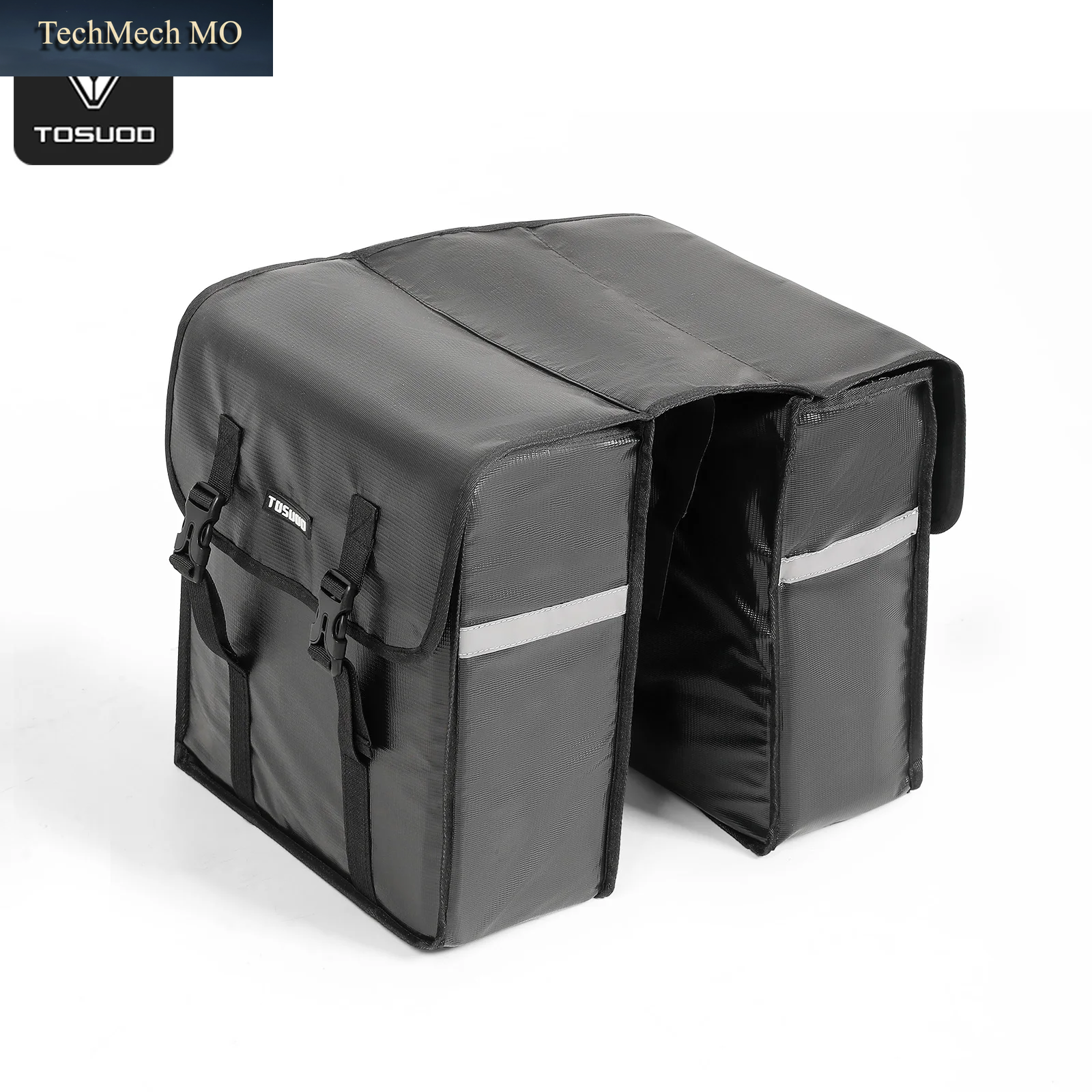 TOSUOD Fahrrad-Rücksitztasche, 28 L Fassungsvermögen, Fahrradtaschen, Schneeflocke, Drachentanz, Stoffmaterial, Wasserdicht, Reflektierend, Fahrradtasche