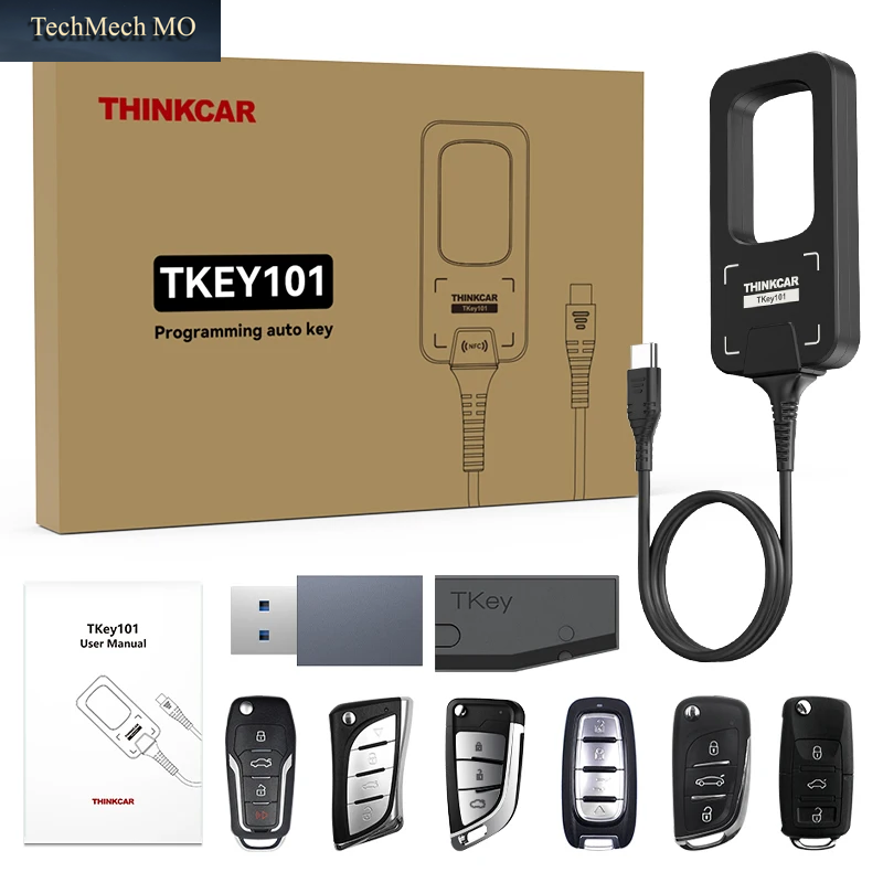 THINKCAR TKEY 101 Universelle Autoschlüssel-Programmiererausrüstung Mit 6-Einheits-Fernschlüssel, Unterstützt Diebstahlsicherung Für MUCAR 892BT 689BT