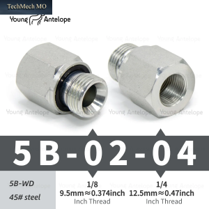 BSP Außengewinde 1/8" 1/4" 3/8" 1/2" Hochdruckbeständige Rohrverschraubung Ed-Dichtungsring Verzinkt