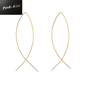 Mode Ohrringe Punk Einfache Gold Farbe Lange Abschnitt Quaste Anhänger Größe Kreis Ohrringe Für Damen Geschenke Großhandel Schmuck