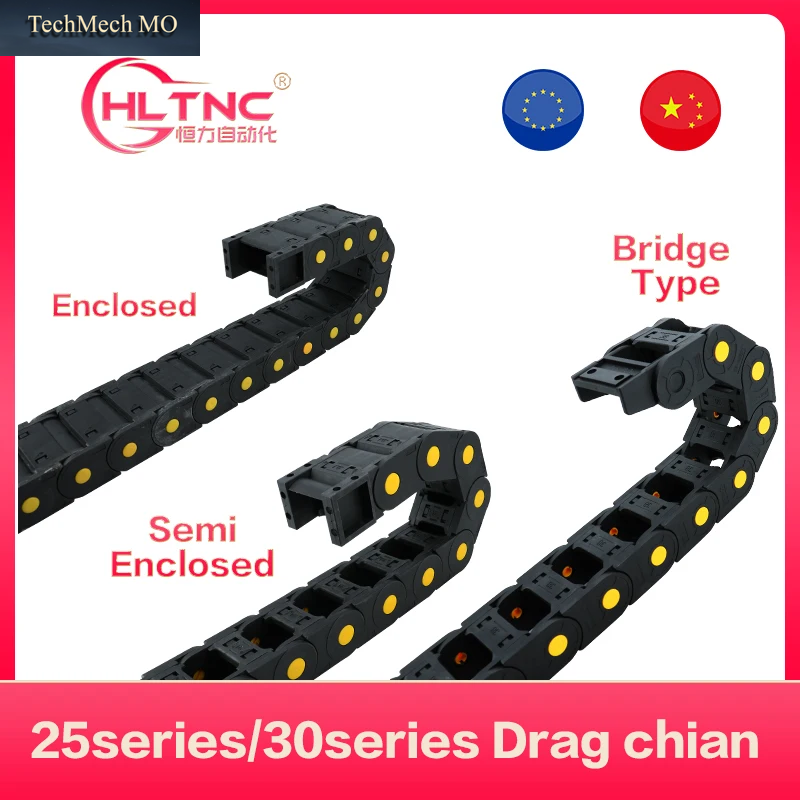 Brücke Kabel Kette 25Serie/30Serie Draht Übertragung Träger Kunststoff Drag Schleppleine Für 3D Drucker CNC Gravur Maschine