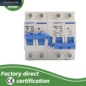 XIONGISOLAR 2P+2P-63A 400V MTS AC Dual Power Manueller Transferschalter Leistungsschalter MCB 50HZ/60HZ