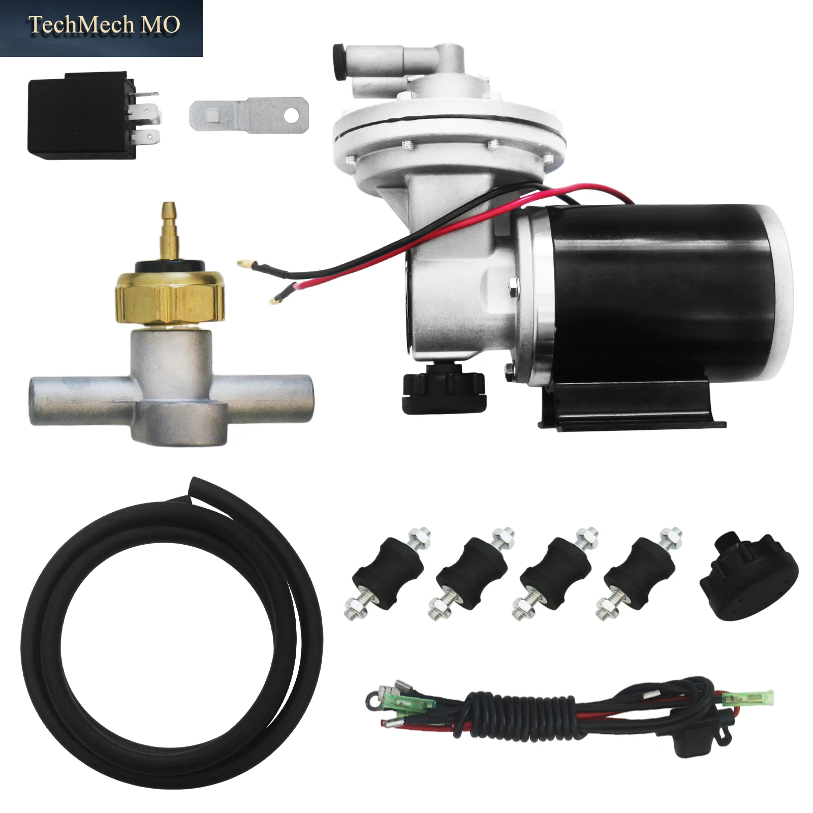 Universelles Elektrisches Vakuumpumpen-Kit 28146 12V Bremskraftverstärker-Vakuumpumpe 18-22 Inhg Für Modifizierte Autos, Elektrofahrzeuge, Rennwagen Und Street Rods