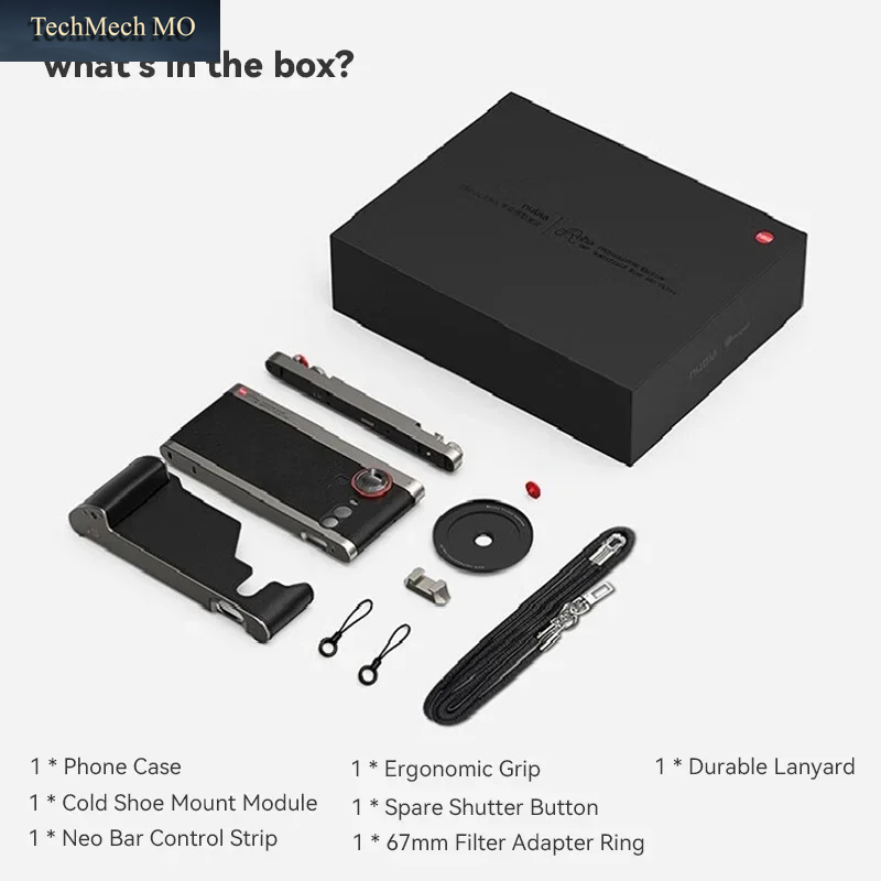 Fotorgear Retro Fotografie Handyhüllen-Set, Kabellos Kompatibel Mit Nubia Z80, Leder-Kameraabdeckung Mit 67Mm Filteradapter