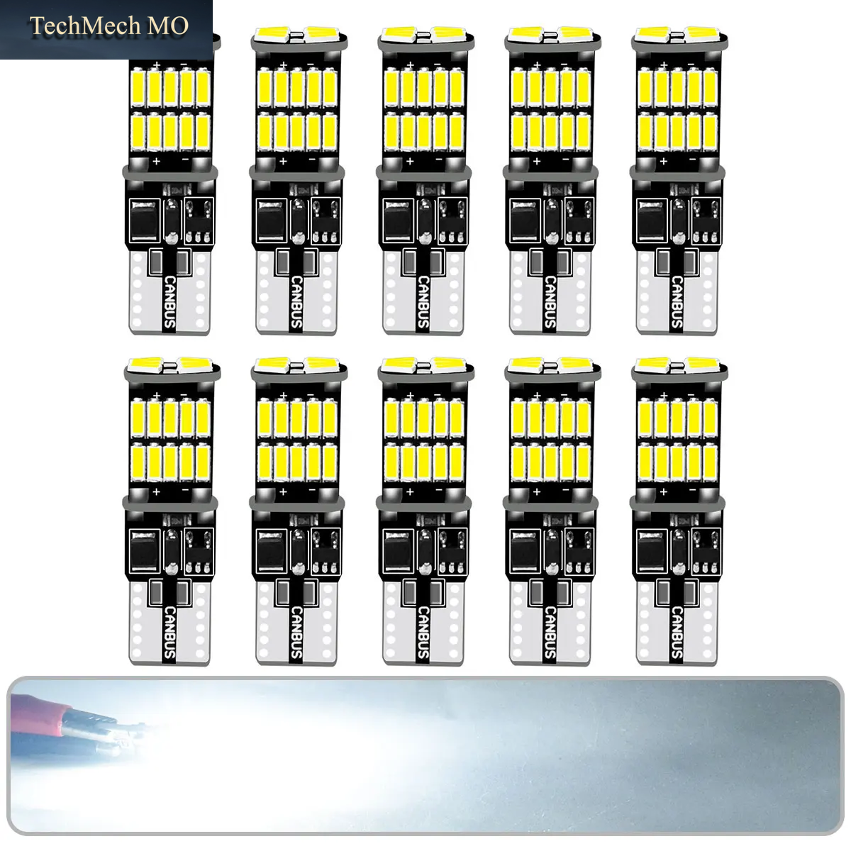 4/10 PCS LED Super Helle T10 W5W Lampen Canbus 12V/24V Gelb Grün Weiß Auto Innen Dome Courtesy Stamm Kennzeichen Lichter