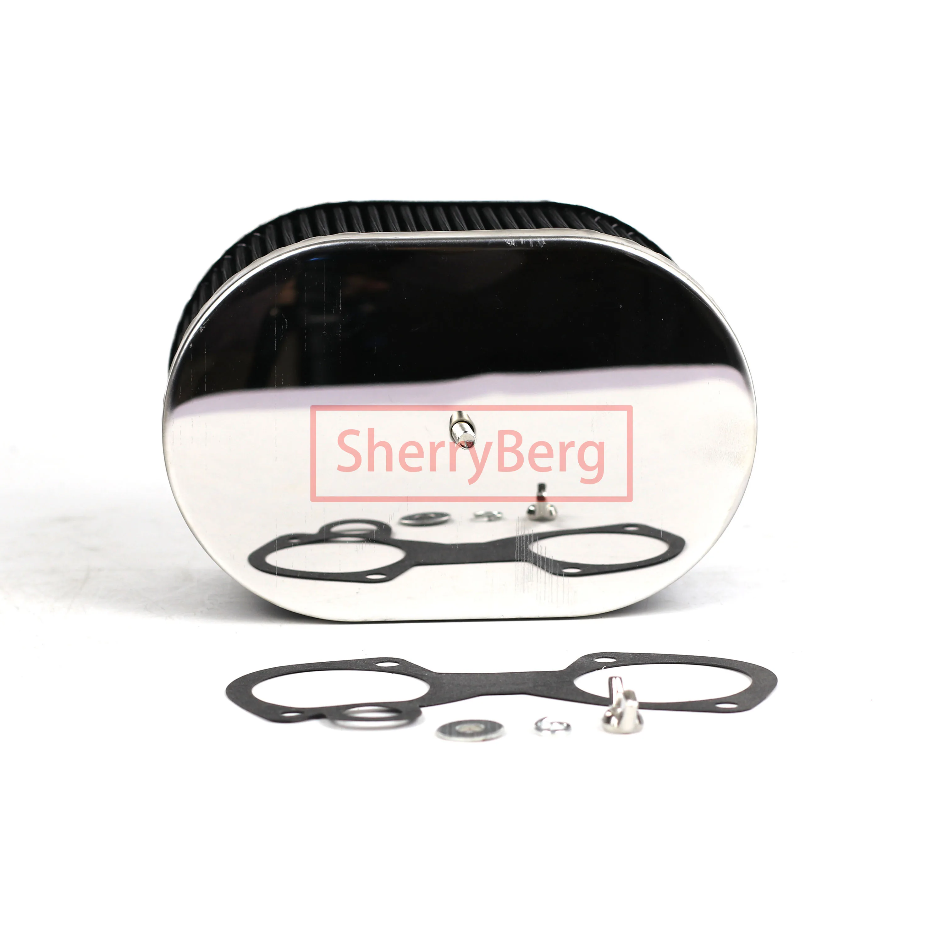 AIR FILTER 100Mm ASSEMBLY Cleaner for WEBER EMPI DCOE/DHLA/ADDH CARBURETTOR Carburetor 3.94" Tall Filters Oval