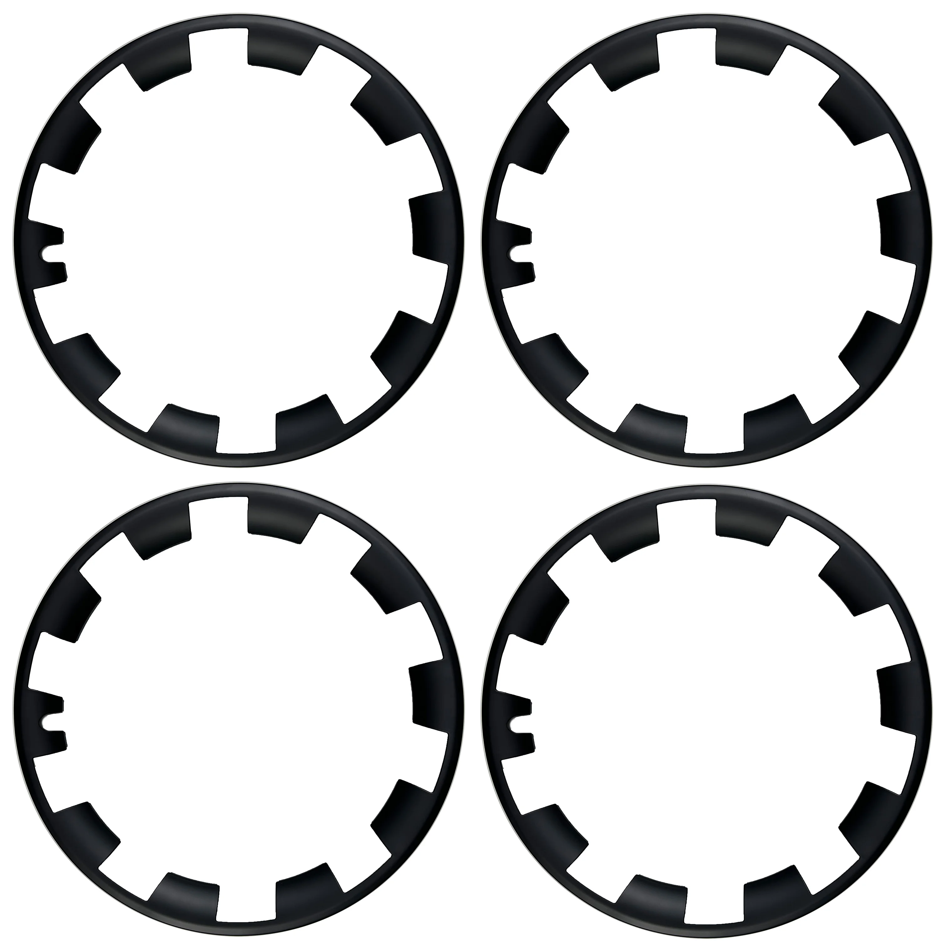 4 Pcs Hub Cap Protective Edge Cover, Steel Rim Cover for Tires, Border and Hub Cover Suitable for Tesla Model Y 20-Inch