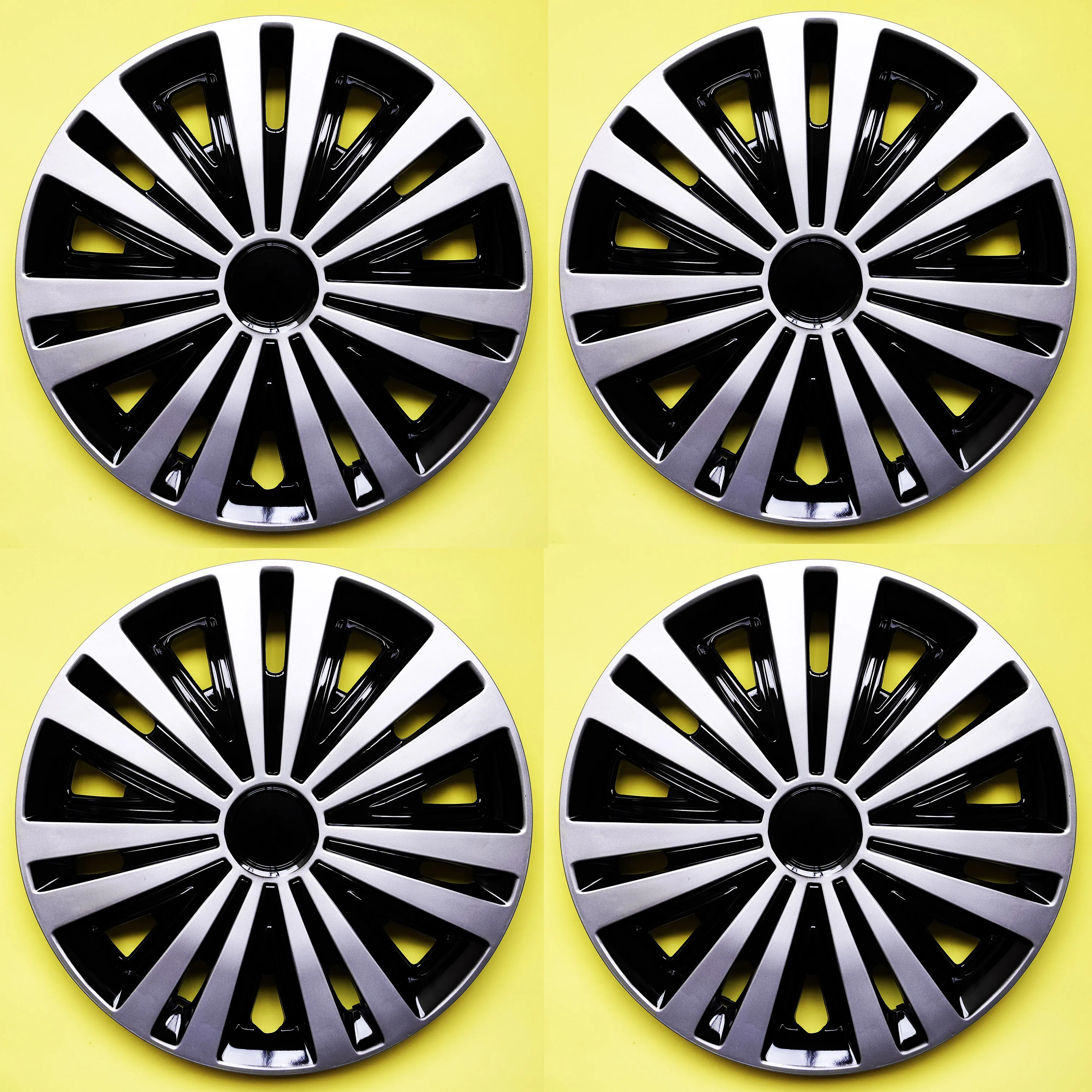 4Pcs Hubcaps Suitable for Cars with 15-Inch Iron Wheels, Made of PP Plastic Can Be Used to Decorate the Appearance of Car Wheels