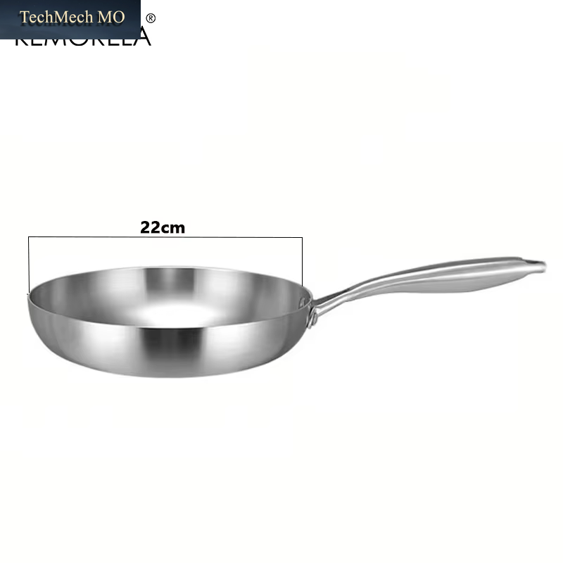 316 Stainless Steel Frying Pan Wok Pan Nonstick Cooking Fried Steak Gas Stove Pot Induction General Saucepan Kitchen Cookware