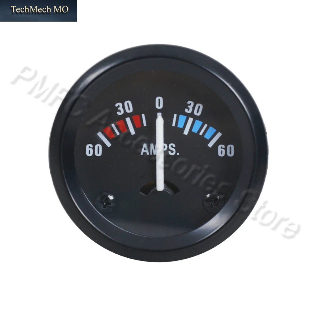 Vehicle Meter 12V Automobile Car Gauge 2" 52Mm Water Temp Oil Temp Oil Press Fuel Volts Oil Press Kg Ammeter Gauge Black Shell