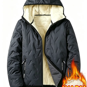 Wasserdichte Herrenjacke, Winter-Windjacke, Daunenjacke, Wintermantel, Fleece-Futter, Warme Und Bequeme Baumwolljacke, Schneejacke.