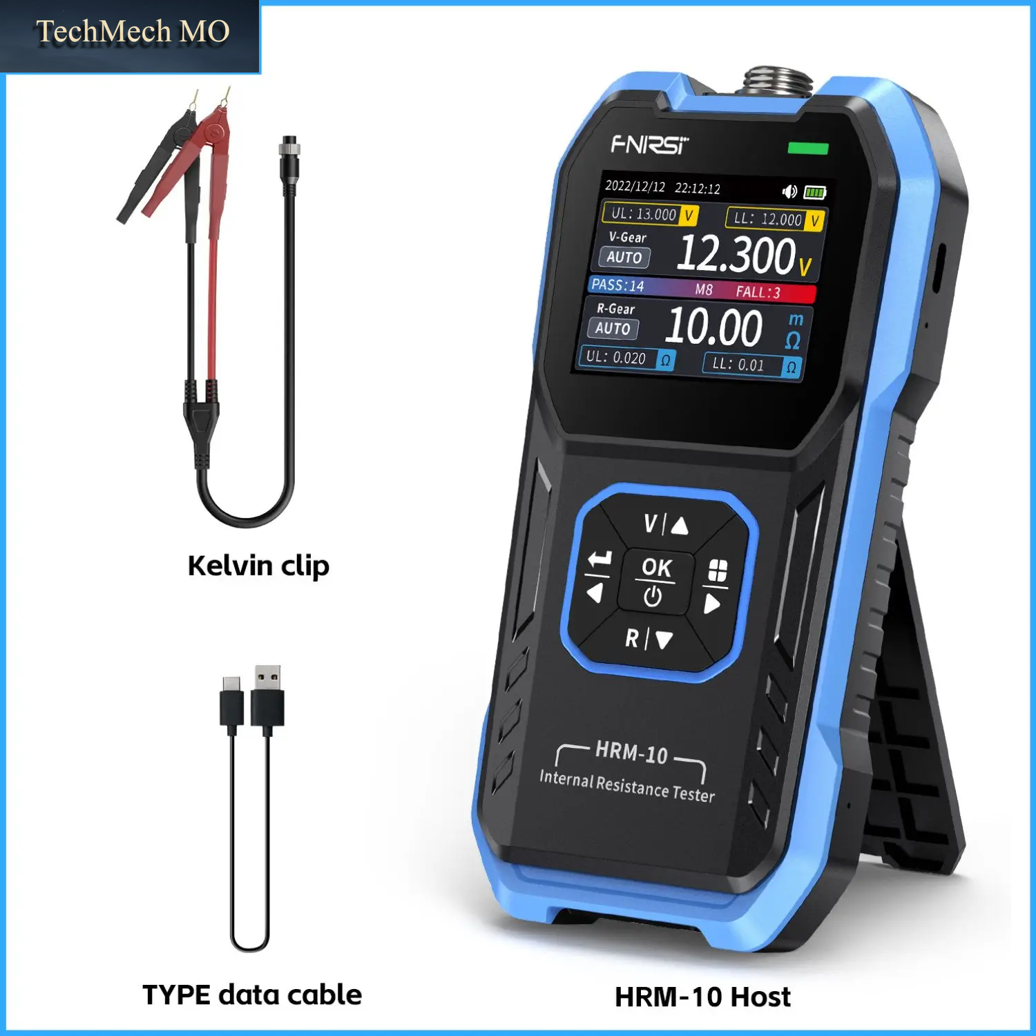 HRM-10 Battery Voltage Internal Resistance Tester 18650 High-Precision AC Acid Lithium Lead Car Battery Capacitor Tester
