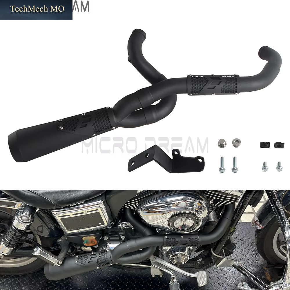 Motorcycle Exhaust Pipes Big Sexy Exhaust Muffler for Harley Dyna 2006-2017 Super Glide FXD Low Rider FXDL Street Bob FXDB FXDBB