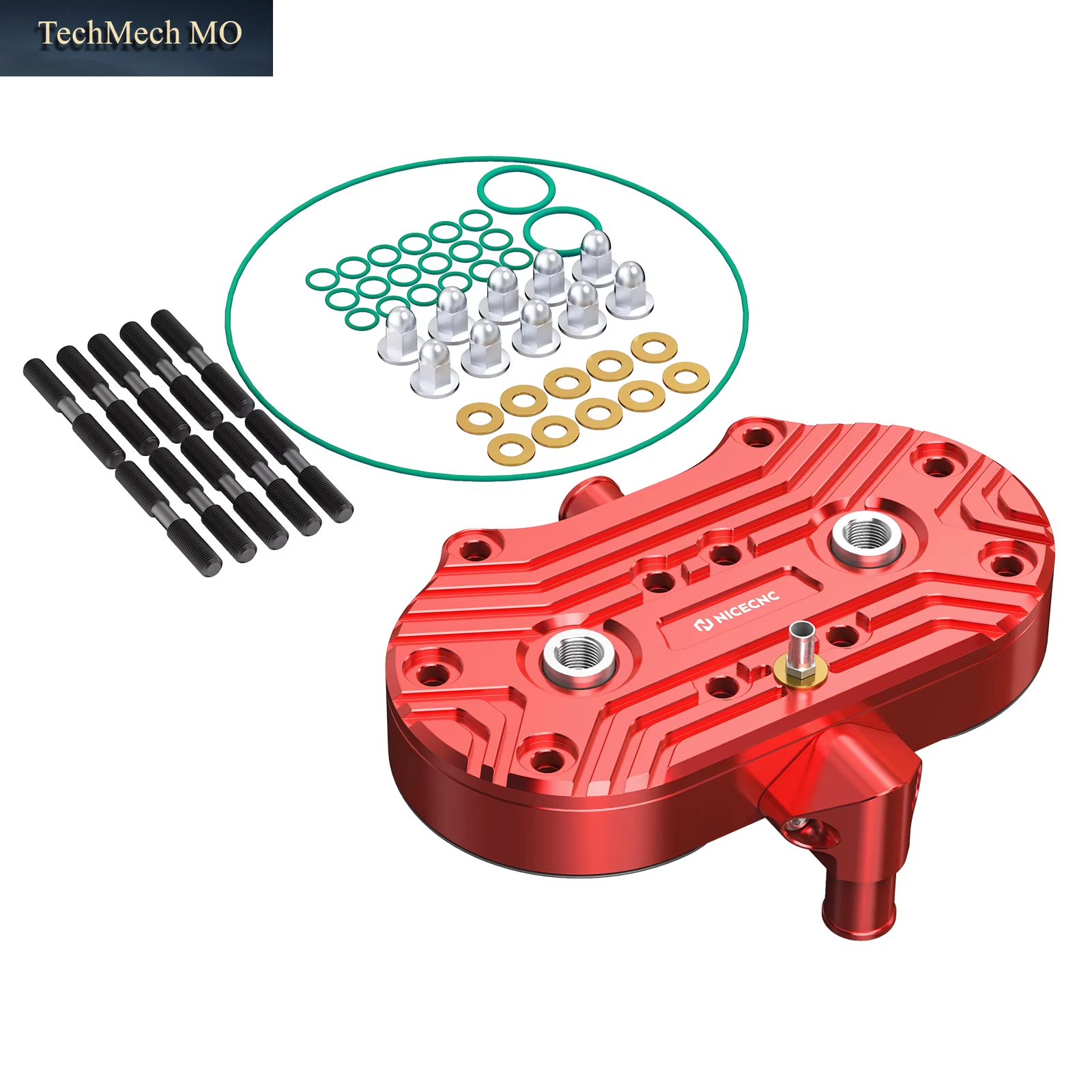for Yamaha Banshee 350 YFZ350 1987-2006 Cylinder Head Valve Cover Pump Gas Friendly Aluminum ATV Accessories