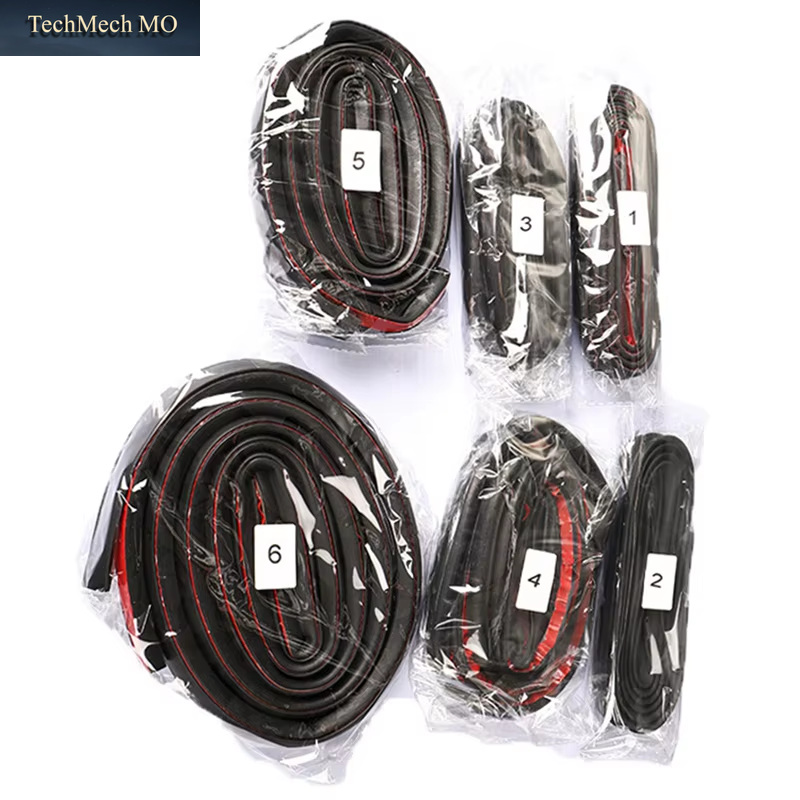 Car Door Seal Strip Kit Soundproof Strip Noise Insulation Weather Strip Sealing for Tesla Model S