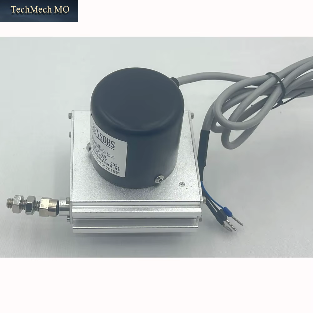 Miniature Linear Wire Rope Encoder - 0-10V Voltage Output Three-Wire System Position Sensor for Displacement Measurement